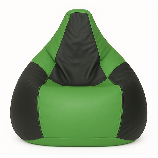 Green with Black Bean Bag