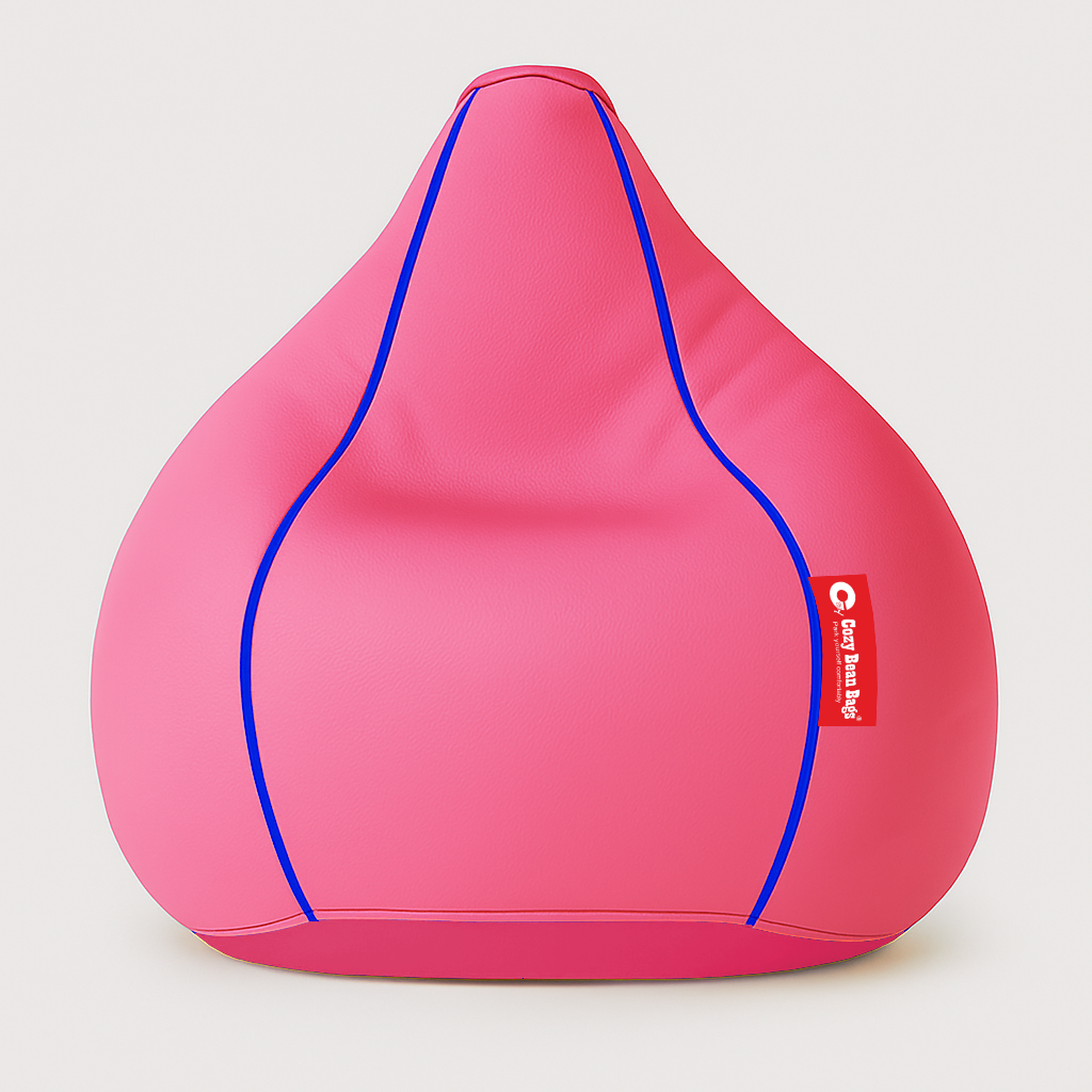 Sporty Egg Type Bean Bag – Pink and Royal Blue